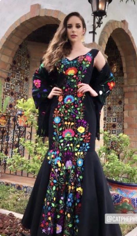 Mexican Theme Dresses, Chiapas Dress, Vestido Charro, Mexican Quinceanera Dresses, Mexican Wedding Dress, Gorgeous Black Dress, Quincenera Dresses, Quinceñera Dresses, Quince Dresses Mexican