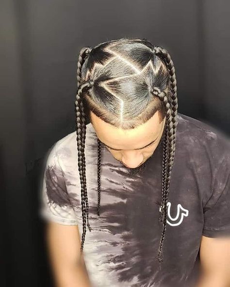 21 Great Braided Hairstyle Ideas for Black Men [2019] Box Braids Men, Braid Styles For Men, Boy Braids Hairstyles, Tan Skin Blonde Hair, Cornrow Hairstyles For Men, Braids For Boys, Black Men Hairstyles, Hair Twist Styles, Mens Braids Hairstyles