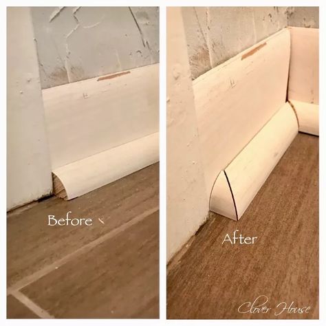 Professional Baseboards On A Budget | Hometalk Trim Carpentry, Easy Home Improvement Projects, Easy Home Improvement, Trim Work, Installing Cabinets, Diy Flooring, Living Room Remodel, Diy Home Repair, Entry Hall