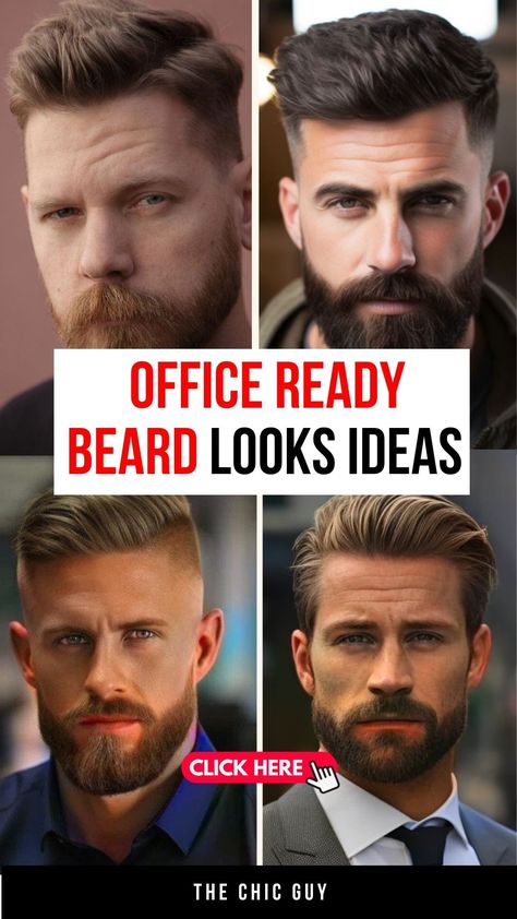 16 Corporate Beard Styles: Achieve a Professional Look with Ease Haircut With Beard Hairstyles, Haircut And Beard Styles, Types Of Beards Style, Trim Beard Styles, Short Beard Styles For Men Latest Trends, Beard Cut Styles For Men, Men’s Facial Hair Trends, Mens Hairstyles With Beard Medium, Beard Line Up