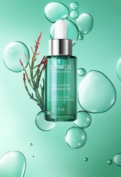 Cosmetics Advertising, Beauty Advertising, Cosmetics Mockup, Cosmetics Photography, Beauty Ad, Beauty Products Photography, Cosmetic Design, Green Bottle, Beauty Shots