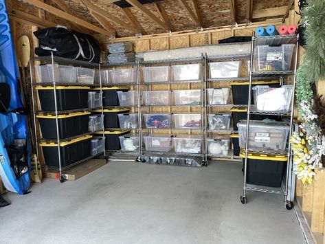 garage organization Garage Declutter, Unfinished Basements, Organizing Room, Garage Storage Plans, Under The Bed Storage, Organize Garage, Organized Garage, Garage Storage Inspiration, Bathroom Drawer Organization