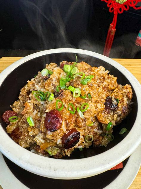 Chinese Sticky Rice (Lo Mai Fan) - dimsimlim.com Chinese Rice Recipe, Stir Fry Beans, Chinese Sticky Rice, Rice Dishes Recipes, Vegetarian Oyster Sauce, Dried Scallops, Asian Rice, Chinese Cooking Recipes, Shrimp Fried Rice