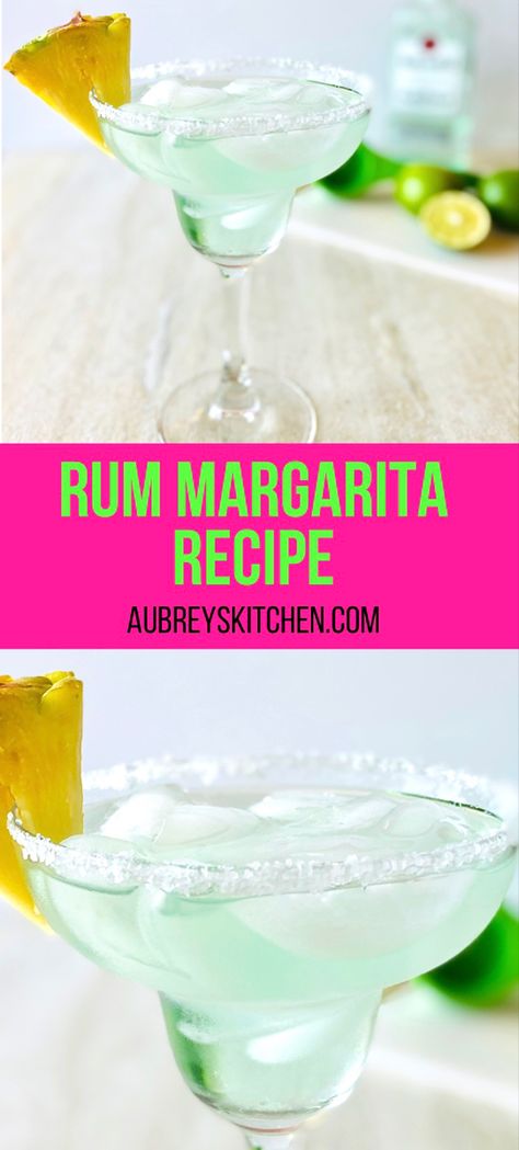 Margarita Without Tequila, Rum Margarita Recipes, Rum Margarita, Key Lime Margarita Recipe Texas Roadhouse, Drinks Made With Rum, Coastal Key Lime Margarita Texas Roadhouse, Best Rum Cocktails, Rum Drinks Easy, Margarita Jell-o Shots