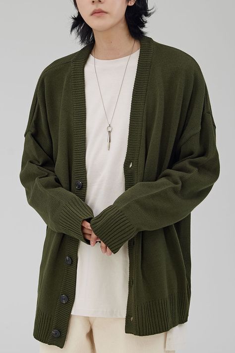 Cardigans For Men, Outfit Cardigan, Outfit Korean, Men Stylish Dress, Korean Clothing, Men's Sweaters, Cardigan Outfits, Shopping Website, Latest Mens Fashion