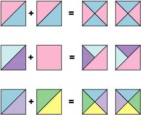 Half Square Triangle Quilts Pattern, Colchas Quilting, Quilting Math, Triangle Quilt Pattern, Half Square Triangle Quilts, Quilt Square Patterns, Half Square Triangle, Patchwork Quilt Patterns, Quilt Block Tutorial