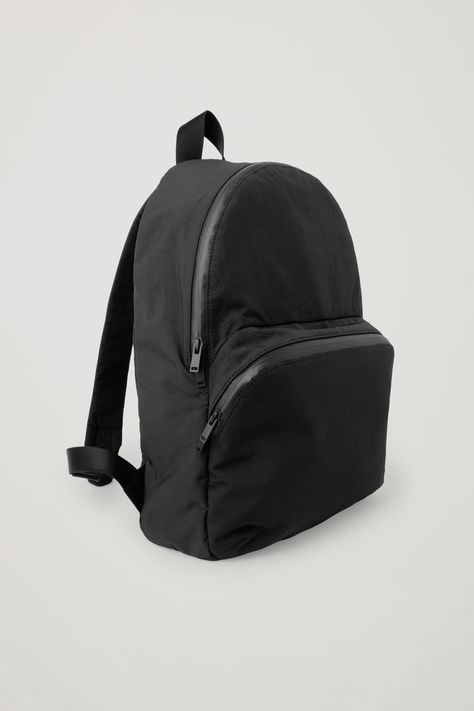 CLASSIC BACKPACK - Black - Bags and Wallets - COS PL Fall Layers, Men's Bags, Classic Backpack, Black Bag, Men's Coats And Jackets, Black Backpack, Recycled Fabric, Womens Fall, You Bag