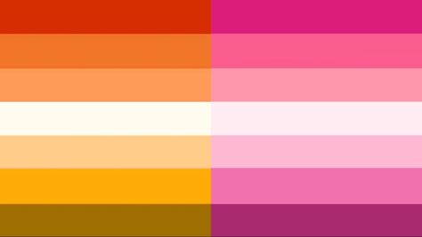 butch & femme lesbian flags Butch Lesbian Flag, Butch Lesbian, Fem Lesbian, Lesbian Colors, Stems And Studs, Uss Enterprise D, Deanna Troi, Relationship Dynamics, Lesbian Flag