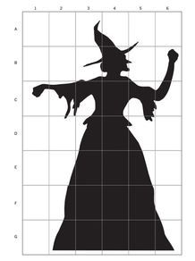 Halloween Silhouettes Yard, Halloween Yard Cutouts, Halloween Silouette Ideas, Diy Witch Silhouette, Halloween Cut Outs For Yard, Halloween Witch Silhouette, Lawn Witches Diy, Witch Templates Free Printable, Halloween Garage Decorations