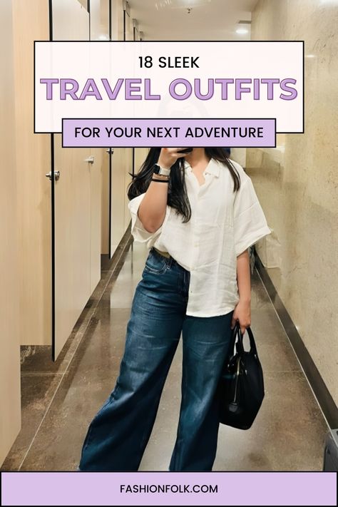 Ready to upgrade your travel style? Discover 18 sleek travel outfits that will keep you looking polished and put-together, no matter where your adventures take you. Travel Airport, Airport Outfits, Practice Outfits, Travel Outfits, Getting Dressed, Air Travel, New City, Airport Outfit, Travel Outfit