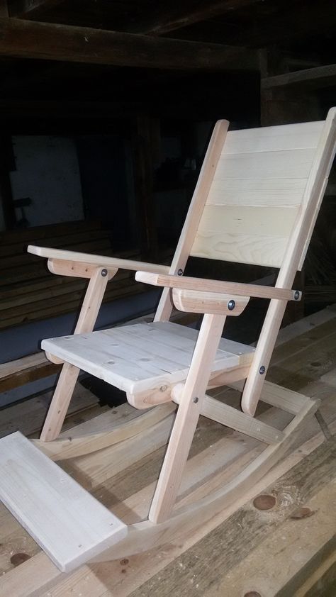 Diy Rocking Chair, Wood Chair Diy, Rocking Chair Plans, Outdoor Woodworking Projects, Adirondack Chair Plans, Wood Chair Design, Wood Rocking Chair, Rocking Chair Nursery, Diy Halloween Decor