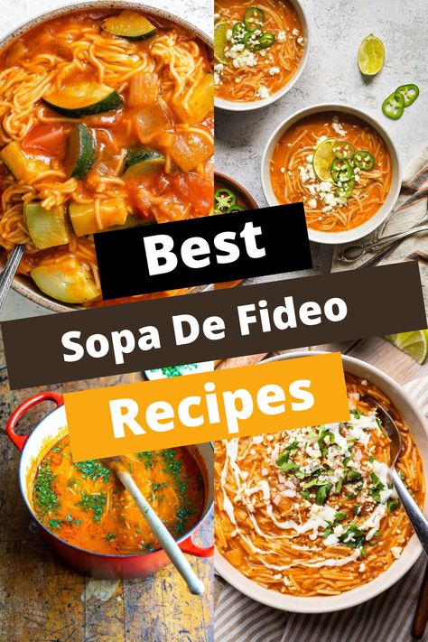 TOP 15 SOPA DE FIDEO RECIPES FOR MEXICAN COMFORT Fidel Soup, Fideo Soup Recipe, Fideo Recipe, Spanish Vegetables, Vegetable Noodle Soup, Cilantro Lime Rice Recipe, Basmati Rice Recipes, Lime Rice Recipes, Mexican Comfort Food