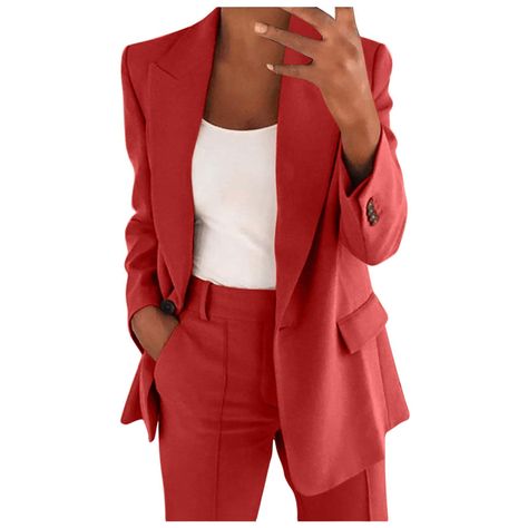 PRICES MAY VARY. business casual clothes for women petite work clothes for women 2023 womens suits for work professional 2 piece fall day 2023 womens business casual outfits sets business casual outfits for women black work clothes for women office casual day clothes for women for work plus business casual pants for women plus women business casual outfits 2pc work outfits for women office professional women's suits for wedding office clothes for women tops womens pants dressy casual fall day cl Womens Professional Suits, Casual Clothes For Women, Ladies Trouser Suits, Elegantes Outfit Damen, Womens Business, Plus Size Suits, Ladies Blazer, Office Outfits Women, Womens Business Casual