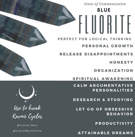 Blue Fluorite meaning. Blue fluorite healing properties. Blue fluorite magic. Blue fluorite metaphysical properties Blue Fluorite Meaning, Blue Fluorite Crystal Meaning, Fluorite Meaning, Crystal Cards, Series Ideas, Healing Rocks, Fluorite Stone, Blue Fluorite, Gemstone Meanings