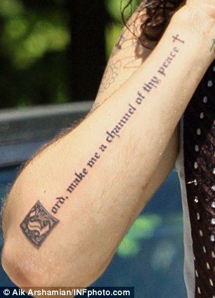 Daily reminder: The phrase is from a prayer used in an Alcoholics Anonymous book St Francis Tattoo, Brand New Tattoos, Native Foods, One Step At A Time, Francis Of Assisi, New Tattoo, Soul Art, St Francis, Interesting Faces