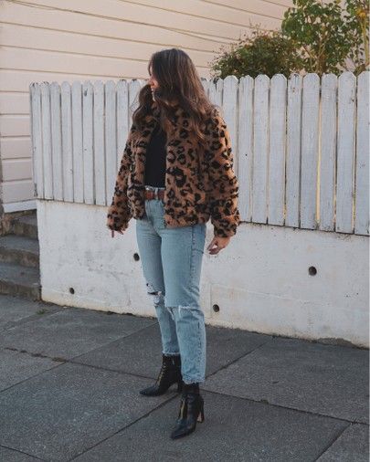 Leopard Print Jacket Outfit Winter, Leopard Jacket Outfit Winter, Animal Print Jacket Outfit, Animal Print Coat Outfit, Cheetah Print Jacket Outfit, Cheetah Jacket Outfit, Leopard Jacket Outfit Street Style, Leopard Print Jacket Outfit, Leopard Jacket Outfit