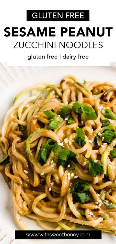 Peanut Zoodle Recipes, Sausage And Zoodle Recipes, Zoodle Sides, Zucchini Noodles Vegan, Cold Zucchini Noodle Salad, Zoodle Recipes Healthy Clean Eating, Asian Zoodles Zucchini, Spiraled Zucchini Recipes, Frozen Zoodle Recipes