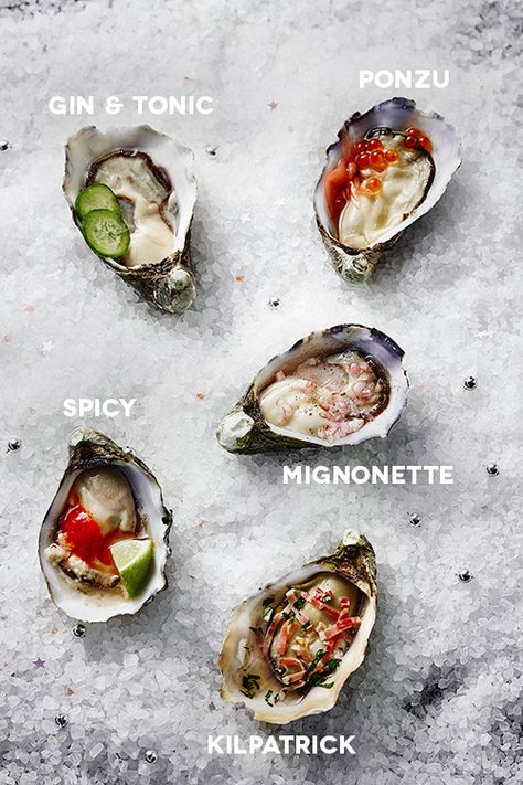 5 Oyster recipes for summer - Temple & Webster Journal Oyster Toppings, Recipes For Summer, Oyster Recipes, Oyster Bar, Asian Flavors, Snacks Für Party, Gin Tonic, Gin And Tonic, Seafood Dishes