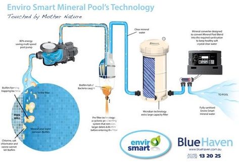 Mineral Pools VS Chlorine Pools Mineral Pool, Blue Haven Pools, Concrete Swimming Pool, Bleaching Powder, Pool Chlorine, Public Bath, Pool Builders, Nature Water, Saltwater Pool