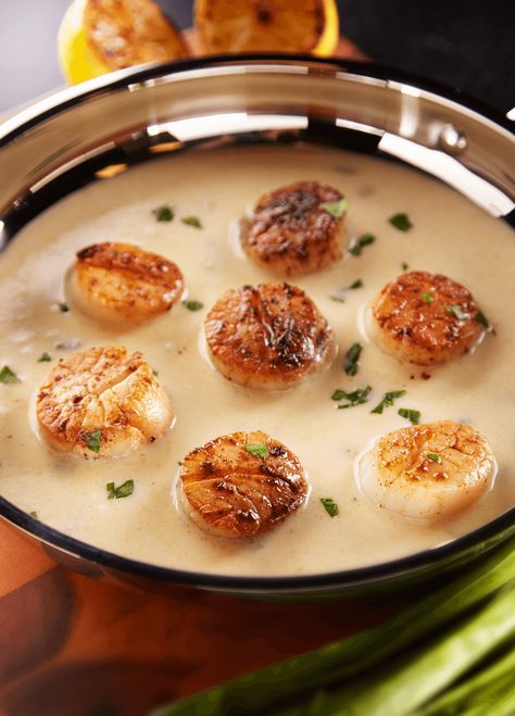 Sweet Cream Butter, Seafood Recipes Scallops, Scallop Dishes, Seared Scallops, Sea Scallops, Cream Butter, Scallop Recipes, Scallops Seared, Sweet Cream