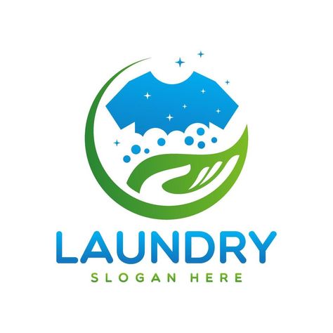 Laundry Shop Logo, Laundry Logo Design, Laundry Images, Logo Laundry, Laundry Logo, Bubble Logo, Hanger Logo, Spiritual Logo, Laundry Icons