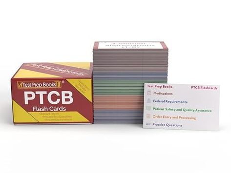 Amazon.com: PTCB Exam Study Cards: PTCB Exam Prep 2024-2025 with Practice Test Questions for the Pharmacy Technician Certification Exam [3rd Edition]: 9781628456738: Test Prep Books Ptcb Exam, Pharmacy Technician Study, Study Cards, Pharmacy Technician, Patient Safety, Test Questions, Exam Prep, Exam Study, Test Prep