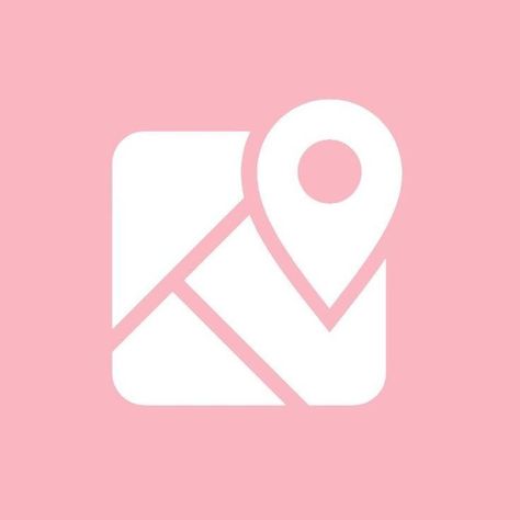 App icon Pastel Map, Google Maps Icon, App Map, Pink Widget, Pink Wallpaper Ipad, Icon Ideas, Map Icons, Calendar Christmas, Apple Maps