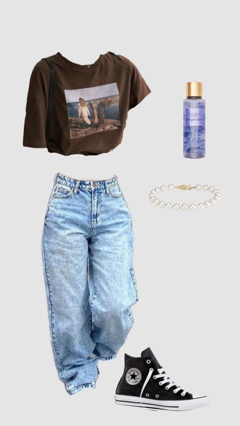 #outfitinspo #victoriasecret #converse #vibes Alt Converse Outfit, 2000s Converse Outfit, Cute Outfits With Converse, 80s Converse Aesthetic, Mummy Makeover, Tommy Eaton, Converse Outfit Aesthetic, Worn Converse Aesthetic, Messy Converse Aesthetic