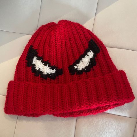 Crochet Spider Man Beanie, Spider Man Beanie Crochet, Spider Man Crochet Beanie, Crochet Spiderman Hat, Spider Man Crochet, Crochet Spider Man, Spider Man Beanie, Spiderman Beanie, Crotchet Beanies