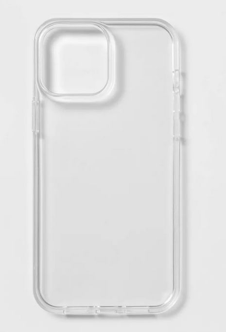 Cover up your phone while showing off its color with this Apple iPhone 12 Pro Max Clear Case from heyday™. Compatible with Apple iPhone 12 Pro Max devices, this clear phone case easily fits around your phone to offer it protection from scratches or bumps. It features designated cutouts for the camera and charging slot to let you easily operate your device. Made from plastic for a soft and flexible feel, this phone cover is easy to hold in hand. Iphone 12 Pro Max Clear Case, Clear Phone Case Iphone 11, In Print We Trust Phone Case, Cute Phone Cases Clear, Phone Case Clear Ideas, Clear Iphone Case Aesthetic, Iphone 14pro Case, Iphone 15 Phone Case, Iphone 15 Case