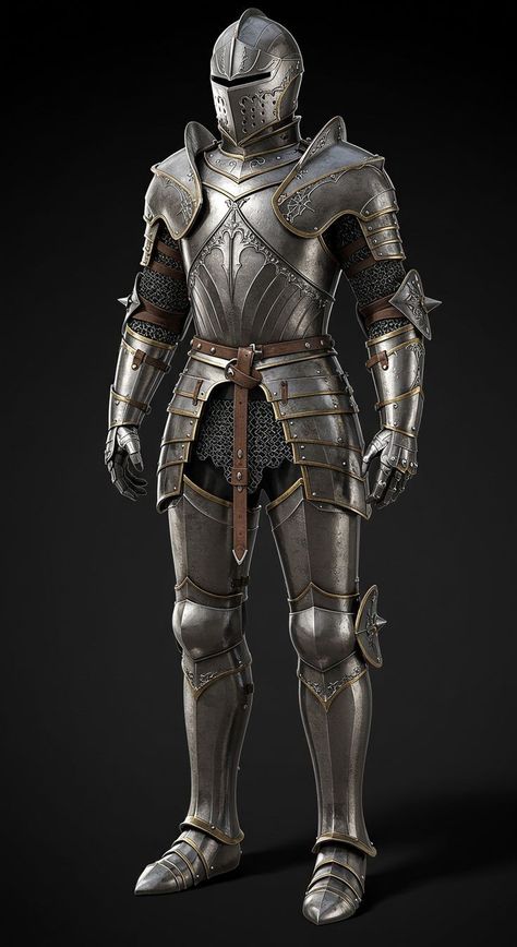 Knight Armor Design Male, Workshop Concept Art, Man Concept Art, Dnd Armor, Gothic Armor, Tactical Design, Armor Clothes, Types Of Armor, Buff Guys