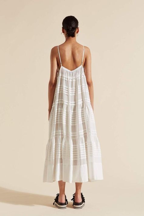 Looks Hippie, Lee Mathews, Gigi Dress, Resort 2020, Sale Clothing, Summer Attire, Ribbed Knit Dress, Couture Runway, Cotton Midi Dress