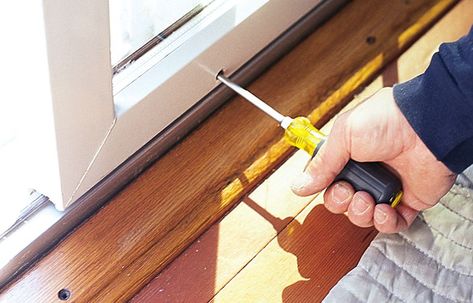 Sliding Glass Door Replacement, Sliding Glass Door Repair, Cleaning Vinyl Siding, Sliding Door Panels, Door Insulation, This Old House, Sliding Patio Doors, Woodworking Plans Diy, Door Repair