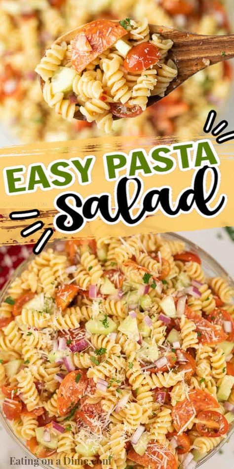 Cold Pasta Salad Recipes Easy, Recipe With Italian Dressing, Easy Cold Pasta Salad, Italian Dressing Pasta Salad, Mayo Pasta Salad Recipes, Veggie Pasta Salad, Cold Pasta Salad Recipes, Healthy Pasta Salad, Pasta Salad Dressing