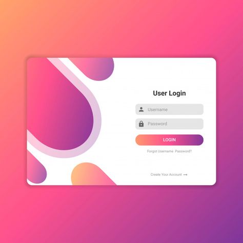 Login Ui Design, Digital Magazine Layout, Website Background Design, Login Ui, Login Page Design, Login Design, Web Development Programming, Colorful Website, Design Thinking Process