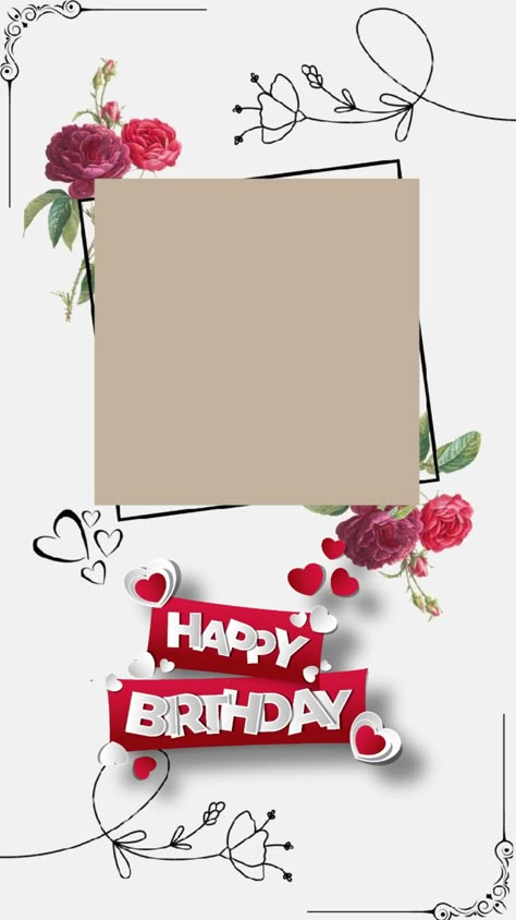 Happy Birthday Frame Video, Happy Birthday Video Background, Bday Background, Happy Birthday Icons, Birthday Background Design, Happy Birthday Wishes Photos, Birthday Icon, Birthday Captions Instagram, Happy Birthday Wallpaper