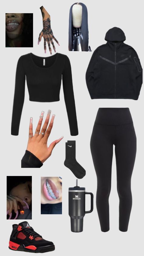 Cute Swag Outfits For School, Nike Tech Outfit, Baddie Aesthetic Outfits, Cute Nike Outfits, Casual Preppy Outfits, Trendy Outfits For Teens, Cute Lazy Day Outfits, Cute Comfy Outfits