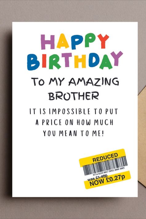 Funny Bday Cards For Brother, Brothers Birthday Card Ideas, Bday Card Ideas For Brother, Birthday Cards For Older Brother, Happy Bday Brother Quotes, Bday Card For Brother, Happy Bday Brother, Funny Birthday Cards For Brother, Birthday Card Ideas For Brother