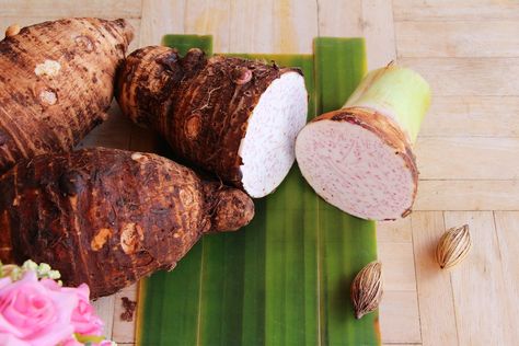 What Is Taro? 7 Ways to Serve the Root Vegetable Root Chips, Ube Ice Cream, Taro Root, Pork Stew, Starchy Vegetables, Root Vegetable, Filipino Desserts, Western Food, Root Vegetables