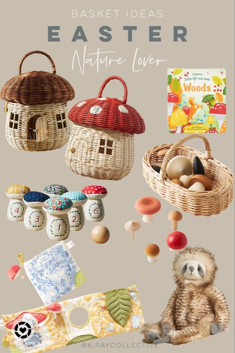 Easter basket fillers currently 20% off. Easter baskets | Easter gifts | nature gifts | gifts for toddlers | mushroom toys | wooden tops | Easter gifts for kids | Easter ideas #EasterBaskets #EasterBasketFiller #KidsEaster #GiftsForKids #GiftsForToddlers#LTKSale Follow my shop @K.RayCollective on the @shop.LTK app to shop this post and get my exclusive app-only content! #liketkit #LTKkids #LTKhome @shop.ltk https://liketk.it/43ZXJ Thrifted Easter Basket, Waldorf Easter Basket, Mushroom Toys, Coastal Easter Decor, Toddler Easter Baskets, Easter Mushroom, Easter Baskets For Teens, Bunny Centerpieces, Teenager Easter Basket