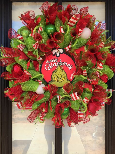 Grinch wreath diy