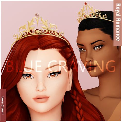 Royal Romance - Love Crown | Patreon Sims 4 Princess Crown, Sims 4 Cc Crown Patreon, Queen Cc Sims 4, Sims 4 Royalty Cc Male, Sims 4 Cc Crown Male, Sims 4 Royal Cc Crown, Sims 4 Crown Cc Maxis Match, Sims 4 Cc Crown, Sims 4 Crown Cc