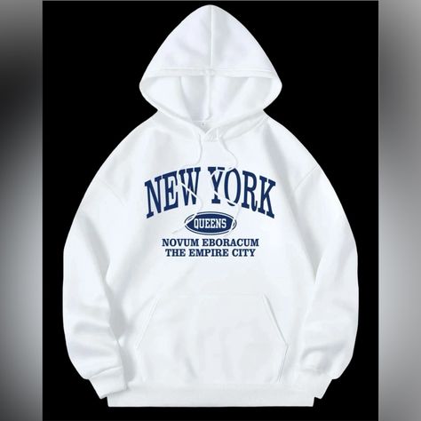 New York Hoodie Size Xl Women Crewneck Sweatshirt New In Package New York Hoodie, New York Sweatshirt, Hoodies Aesthetic, Future Room, Womens Crewneck, Crewneck Sweatshirt, Crew Neck Sweatshirt, Christmas Gift, Color White