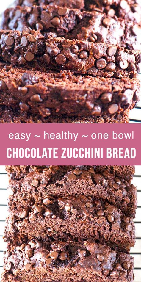 Zucchini Bread With Applesauce, Bread With Applesauce, Chocolate Zucchini Loaf, Chocolate Zucchini Bread Recipe, Healthy Chocolate Zucchini Bread, Double Chocolate Zucchini Bread, Gluten Free Zucchini Bread, Easy Zucchini Bread, Zucchini Bread Healthy