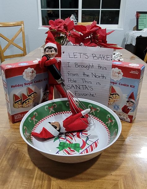 Elf On The Shelf Cookie Decorating Ideas, Elf On The Shelf Double Trouble, Cooking Elf On The Shelf, Elf On The Shelf Bake Cookies, Elf On The Shelf Duo Ideas, Double Elf Ideas, Elf On Shelf Baking Ideas, Baking Elf On The Shelf, Elf On The Shelf Baking Cookies Ideas