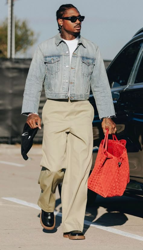 Asap Rocky Outfits 2023, Asap Rocky Formal Outfits, Virgil Abloh Style Streetwear, Asap Rocky Fashion Streetwear, Black Men Fall Fashion, Dickies Outfits Men, Formal Streetwear, Mens Fashion Aesthetic, Asap Rocky Flannel Outfits