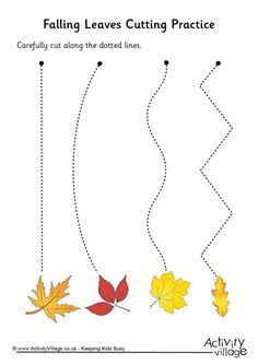 Scissor Skills Preschool, Fall Preschool Activities, Tree Study, Preschool Fine Motor, Fall Preschool, Scissor Skills, Daycare Activities, Homeschool Kindergarten, Autumn Crafts