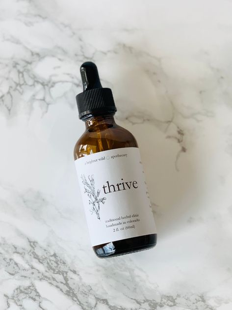 THRIVE Herbal Tincture Plant Extract Thyroid Health | Etsy Herbal Elixir, Ashwagandha Root, Inner Balance, Herbal Tinctures, Glass Dropper Bottles, Crystals Healing, Thyroid Health, Turmeric Root, The Soil