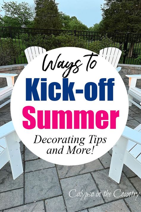 patio with white Adirondack chairs Nancy Meyers Style, Coastal Decorating Ideas, Tips For Summer, Summer Table Settings, Summer Porch Decor, Spring Porch Decor, Freshen Up Your Home, Summer Shopping, Nancy Meyers