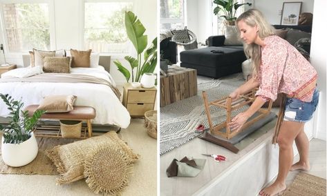 Kmart hacks: Mum shares incredible Kmart hacks that make her home look luxe for less | Kidspot Kmart Lounge Room Ideas, Kmart Hacks Australia, Target Hacks, Kmart Home, Kmart Hacks, Creative Mom, Old Baskets, Parisian Apartment, Simple Tricks